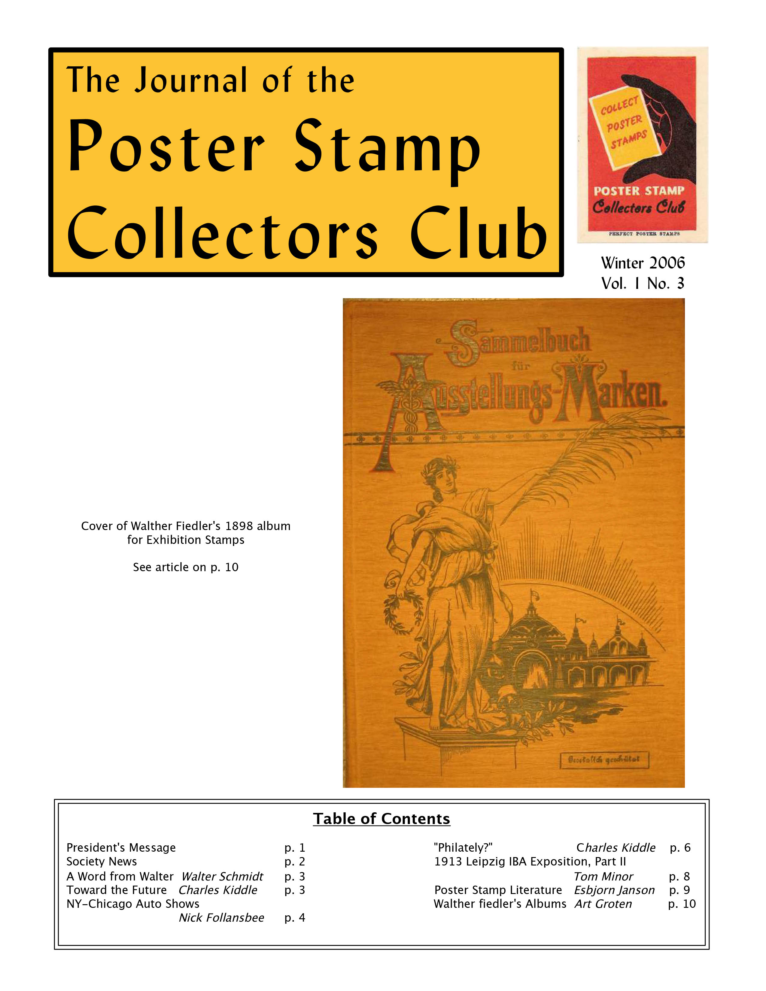 PSSC Journal #3 cover – Poster Stamp Collectors Club