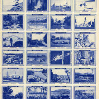 In the 1930s, Samuel Jones & Co. Ltd., of London, produced four sets of 24 stamps for their series "Our Beautiful Empire". Each set of 24 stamps, printed in individual sheets, displayed scenes from Great Britain, Australia, Canada, or South Africa. This is the Australia sheet.