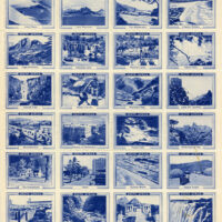 In the 1930s, Samuel Jones & Co. Ltd., of London, produced four sets of 24 stamps for their series "Our Beautiful Empire". Each set of 24 stamps, printed in individual sheets, displayed scenes from Great Britain, Australia, Canada, or South Africa. This is the South Africa sheet.