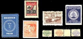 Sample of Dues Stamps dues