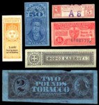 Sample of Taxpaid Stamps taxpaid